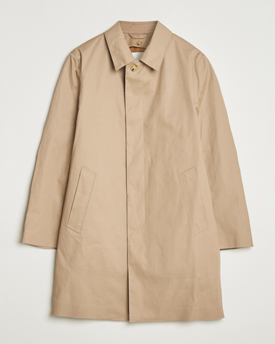Drake's Herringbone Tweed Raglan Coat Oat Fleck at CareOfCarl.com