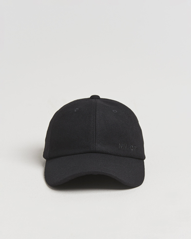NN07 Boiled Wool Cap Black – Black