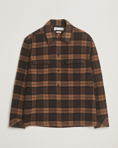 Samsøe Samsøe Castor Checked Overshirt Turkish Coffee – Brown