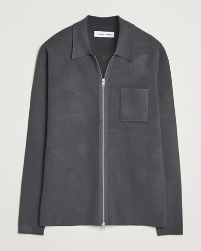 Samsøe Samsøe Guna Full Zip Black Oyster – Grey