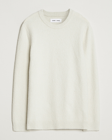 Samsøe Samsøe Nino Knitted Sweater Silver Birch – White