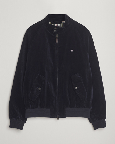 Gant Corduroy Harrington Jacket Evening Blue – Blue