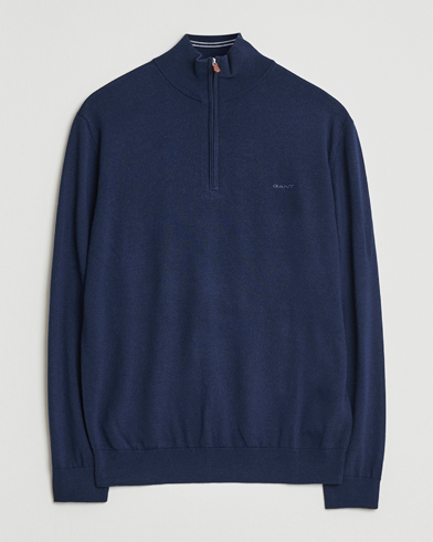 Gant Extrafine Merino Wool Half Zip Marine – Blue