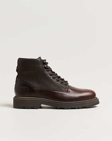 Gant Blisdor Leather Boot Dark Brown – Brown