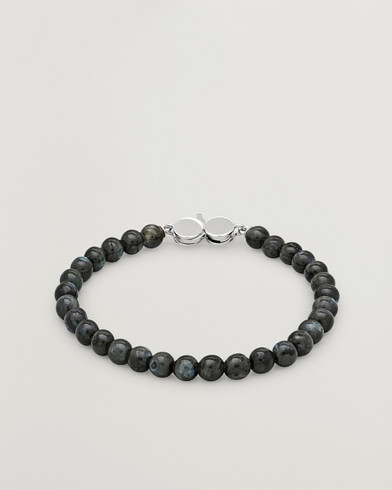 Tom Wood Cove Bracelet Slim Black Larvikite – Black