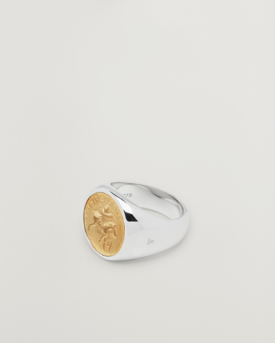 Tom Wood Coin Pinky Ring Silver/Gold – Silver