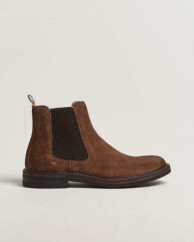 Astorflex Bitflex Dainite Chelsea Boot Dark Khaki Suede – Brown
