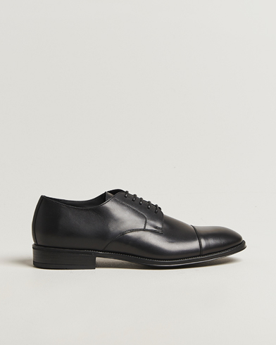 Canali Cap Toe Derby Black Calf – Black