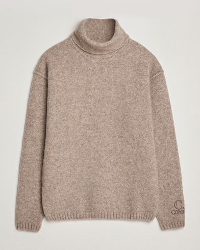 Men | C.P. Company | C.P. Company Merino Extra Fine Knitted Polo Taupe