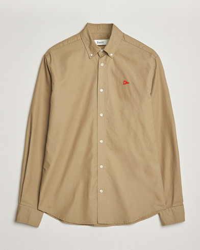 Men | Forét | Forét Flag Regular Fit Oxford Shirt Khaki