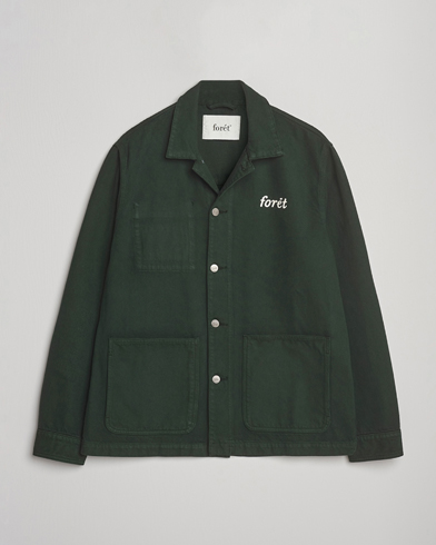  Wood Twill Overshirt Dark Green