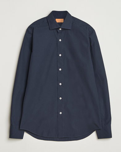 Grigio Cotton Twill Shirt Navy – Blue
