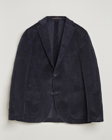 Incotex Corduroy Blazer Navy – Blue