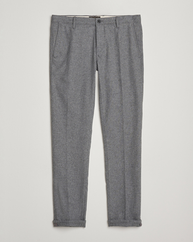 Jil Sander Wool Flannel Pants Grey Melange at CareOfCarl.com