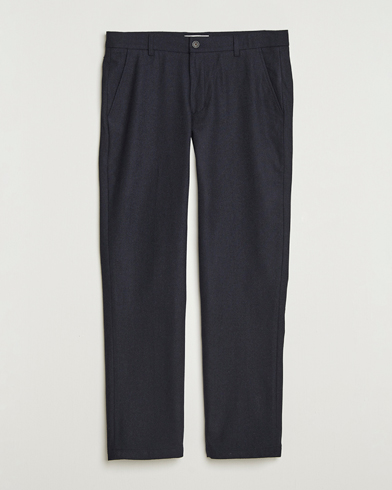 LES DEUX Como Reg Wool Pants Dark Navy – Blue