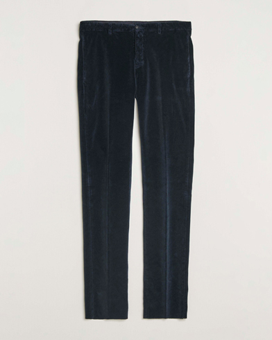 Massimo Alba Mauko Velvet Trousers Navy – Blue