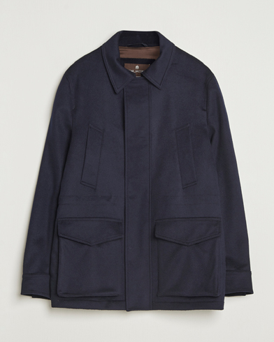 Oscar Jacobson Traveler Wool Jacket Navy – Blue