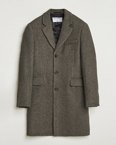 Filippa K William Wool Textured Coat Driftwood – Brown