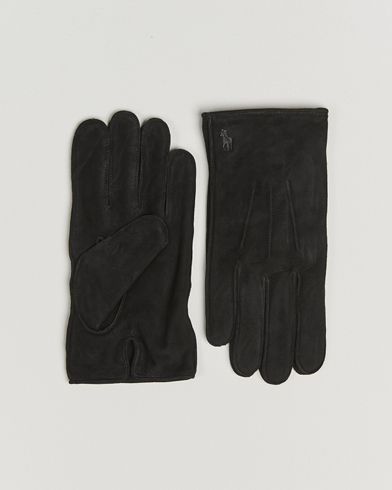 Polo Ralph Lauren Suede Gloves Black – Black