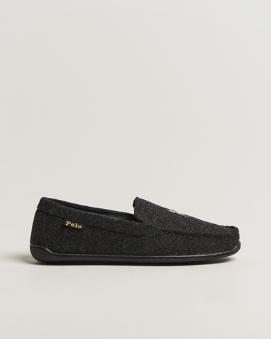 Polo Ralph Lauren Brenan Wool Slipper Black/Cream – Black