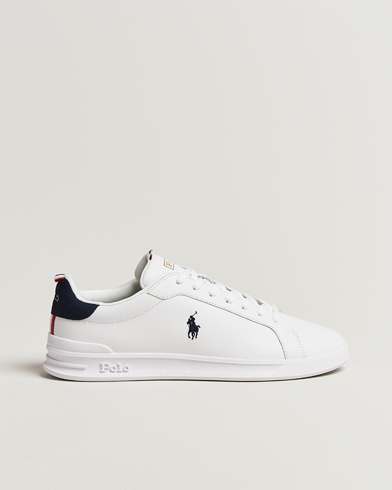 Polo Ralph Lauren Heritage Court Sneakers White/Navy/Red – White