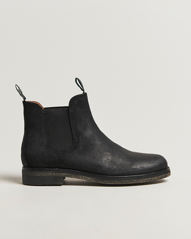 Polo Ralph Lauren Radford Chelsea Boot Black Rough-Out Suede – Black