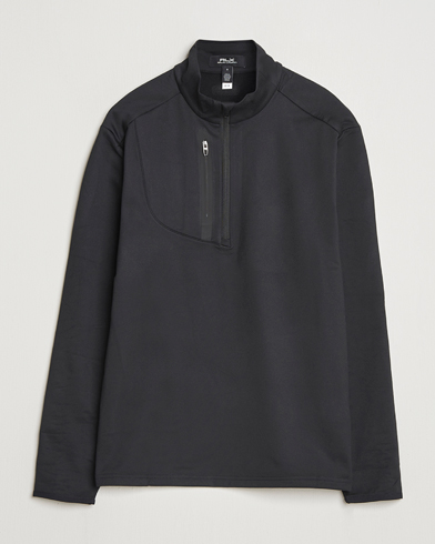Men | RLX Ralph Lauren | RLX Ralph Lauren Luxury Jersey Half Zip Polo Black