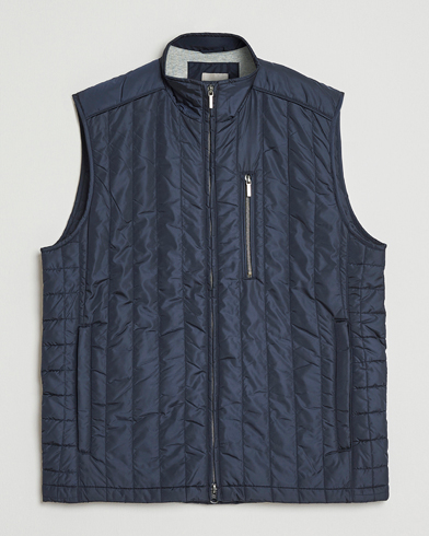 Stenströms Nylon Quilted Light Padded Vest Navy – Blue