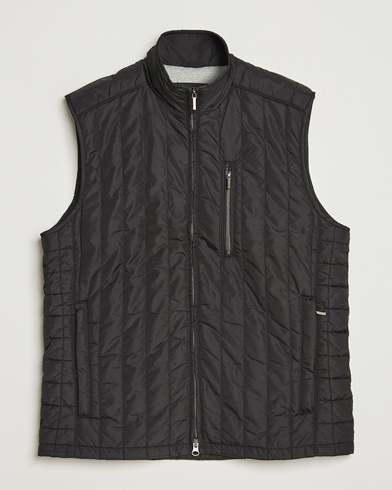 Stenströms Nylon Quilted Light Padded Vest Black – Black