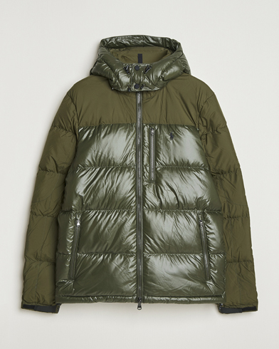 Polo Ralph Lauren Gorham Mixed Glossy Down Jacket Dark Loden – Green