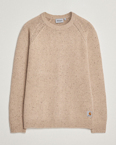 Men | Carhartt WIP | Carhartt WIP Anglistic Wool/Cotton Sweater Fleur De Sel