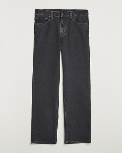 Carhartt WIP Aaron Pant Smith Denim Black Stone Wash – Black