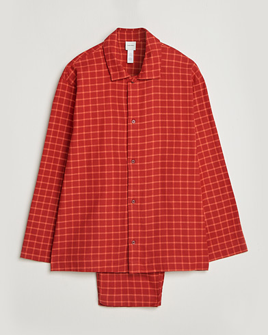 Calvin Klein Flannel Pyjama Set Red – Red