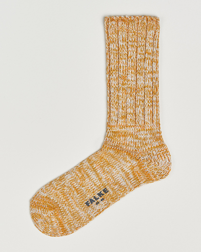 Falke Brooklyn Cotton Sock Old Brass – Yellow