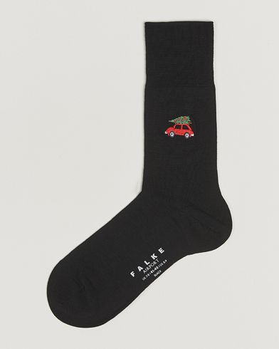 Falke Airport Christmas Car Sock Black – Black