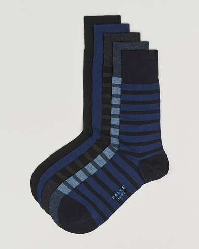 Falke Happy 5-Pack Cotton Socks Multi – Black