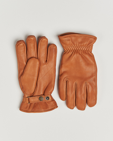 Hestra Burensvik Deerskin Wool Pile Glove Cognac – Brown