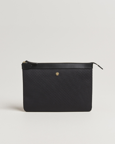 Polo Ralph Lauren Pebble Leather Messenger Bag Black at CareOfCarl.com