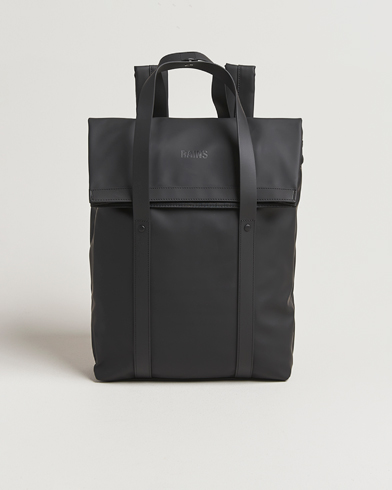 RAINS 2 Way Tote Backpack Black – Black