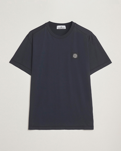 Stone Island Garment Dyed Cotton Jersey T-Shirt Navy – Blue
