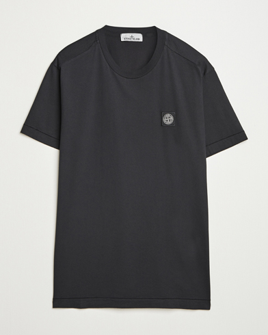 Stone Island Garment Dyed Cotton Jersey T-Shirt Black – Black