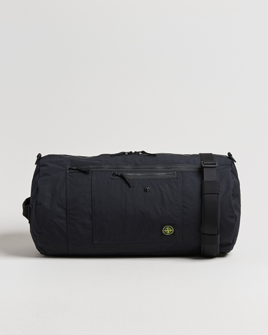 Stone Island Aluminum Tela Cotton Ripstop Weekendbag Black – Black