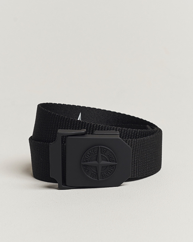 Stone Island Textile Belt Black – Black