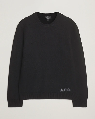 A.P.C. Edward Wool Knitted Sweater Black – Black