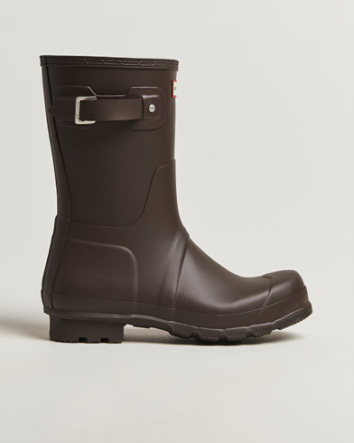 Hunter Boots Original Short Boot Dark Brown – Brown