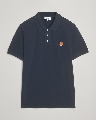 Maison Kitsuné Fox Head Polo Classic Navy – Blue