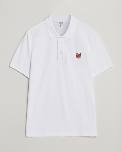 Maison Kitsuné Fox Head Polo White – White