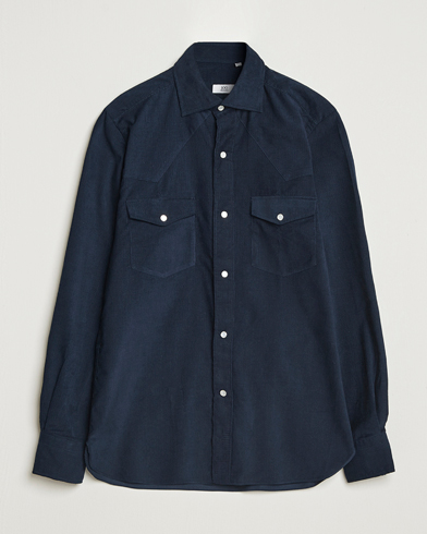 100Hands Western Cord Shirt Navy – Blue