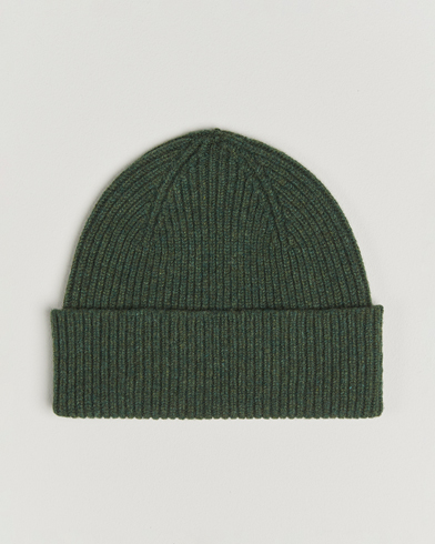 Robert Mackie Clyde Lambswool Beanie Green – Green