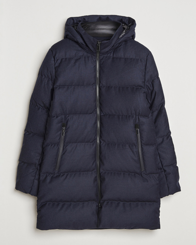 UBR Concorde Wool Parka Savile Dark Navy Melange – Blue